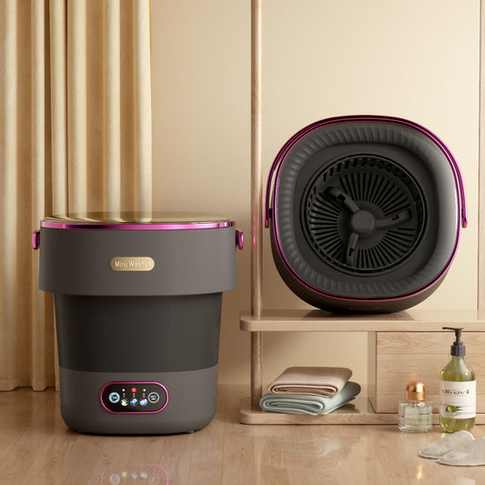 Fully automatic smart washing machine, portable travel mini underwear and sock washing machine