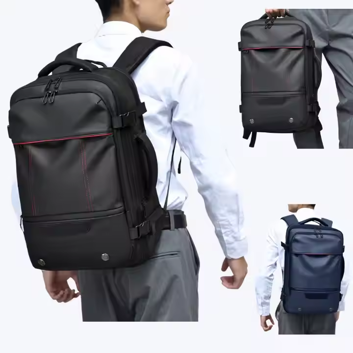 Expandable Business Backpack Waterproof Travel Backpack Large Capacity Laptop Backpack with USB Charging