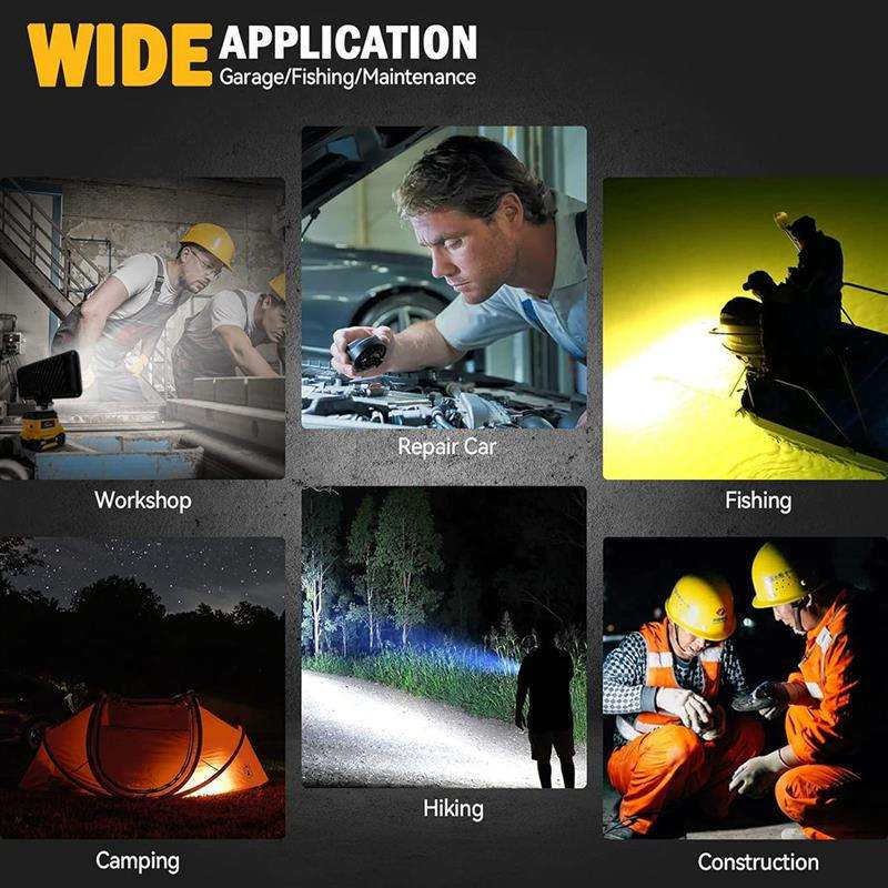 Portable rechargeable battery cordless flashlight, LED flashlight, made in China