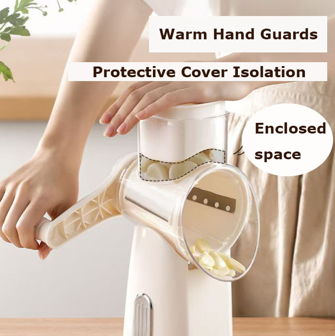 Multi functional vegetable slicer, plastic vegetable chopper for slicing, with 6 blades