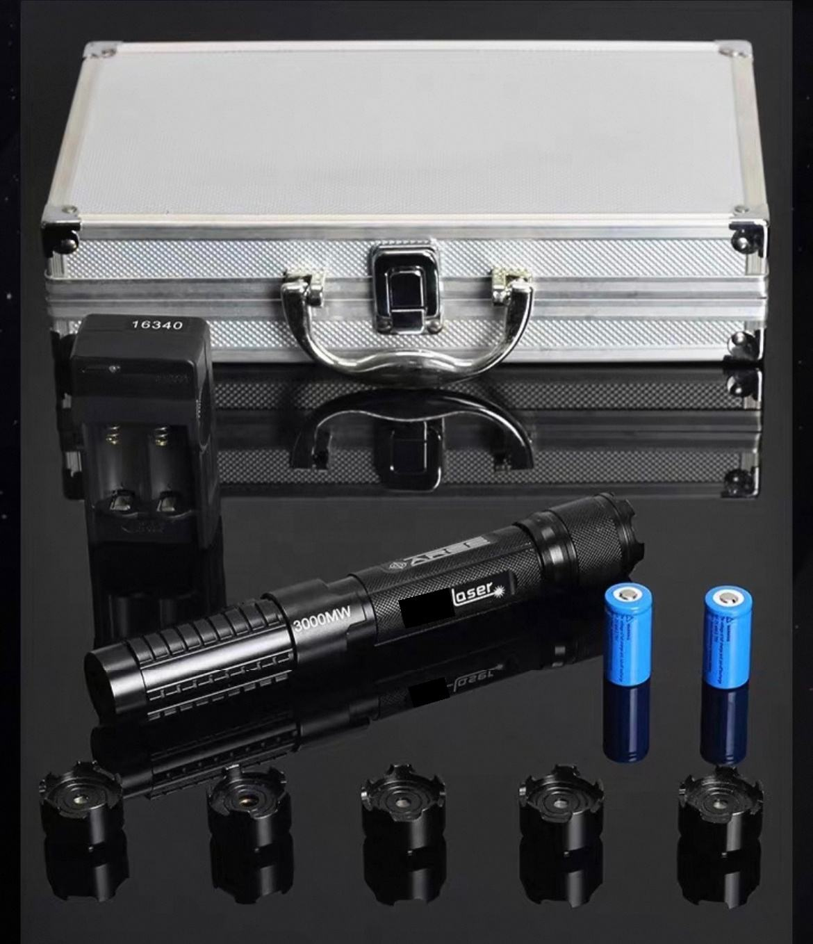 High-quality aluminum alloy custom blue laser pointer