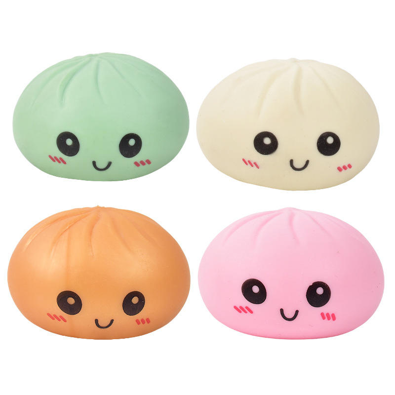 Viral "Steamer Basket" Stress Relief Toy — Realistic, Slow-Rising Faux Steamed Buns (Baozi) — Creative Squeeze & Squish Gadget