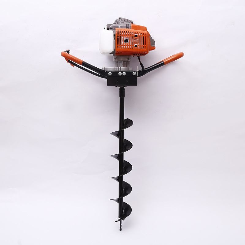 High-Power Gasoline-Powered Handheld Earth Auger — For Orchard Fertilizing, Post-Hole Digging, Piling, and Drilling