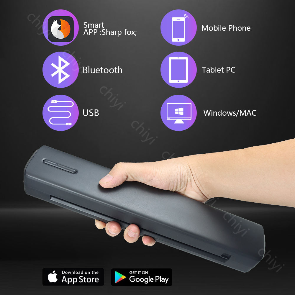 Portable A4 wireless thermal printer, color style tattoo stencil printer, iOS and Android compatible, low price, office use, in stock.