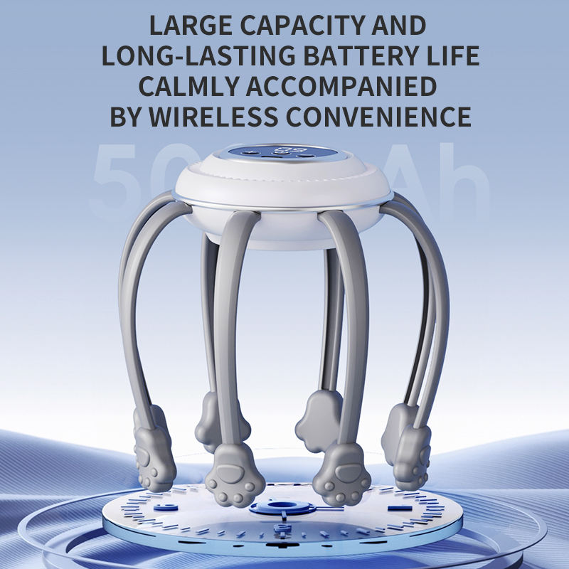 Intelligent Octopus Head Massager, Fully Automatic Head Therapy Machine, Scalp Soothing and Relaxing Home Use Instrument