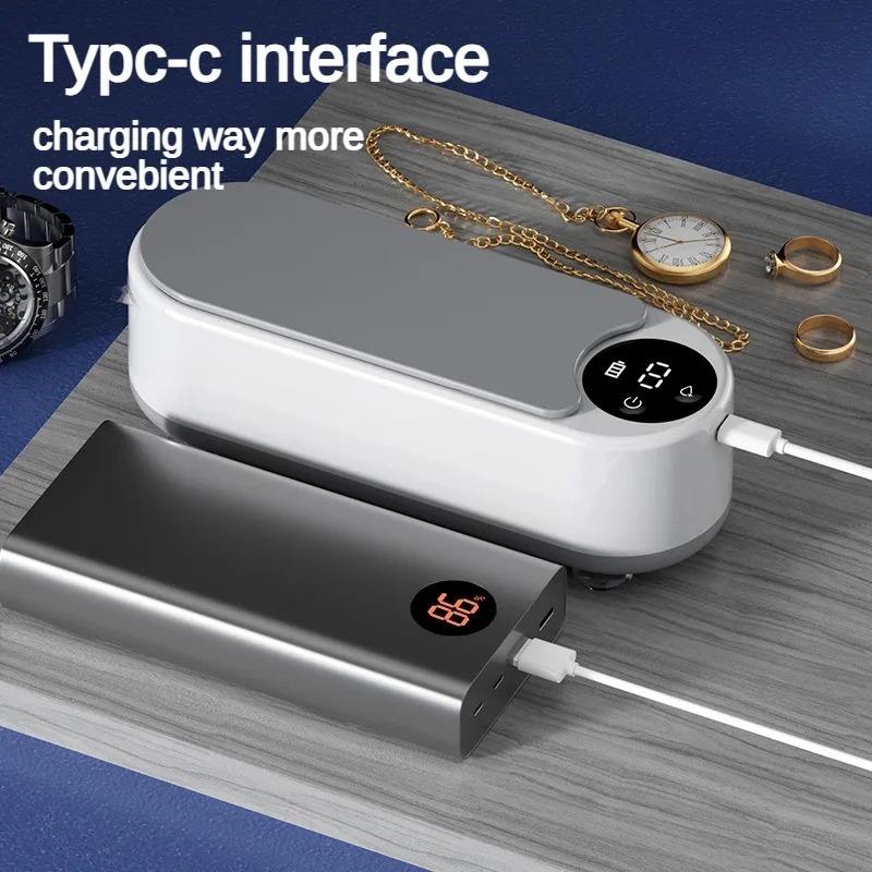 Ultrasonic eyeglass cleaner, a must-have for home use, for cleaning glasses, braces, watches, and other eyeglasses.