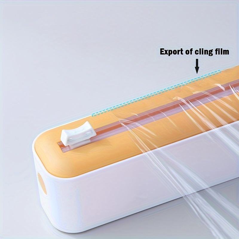 Cling film cutter, magnetic adjustable kitchen baking paper and aluminum foil cutter, storage box.
