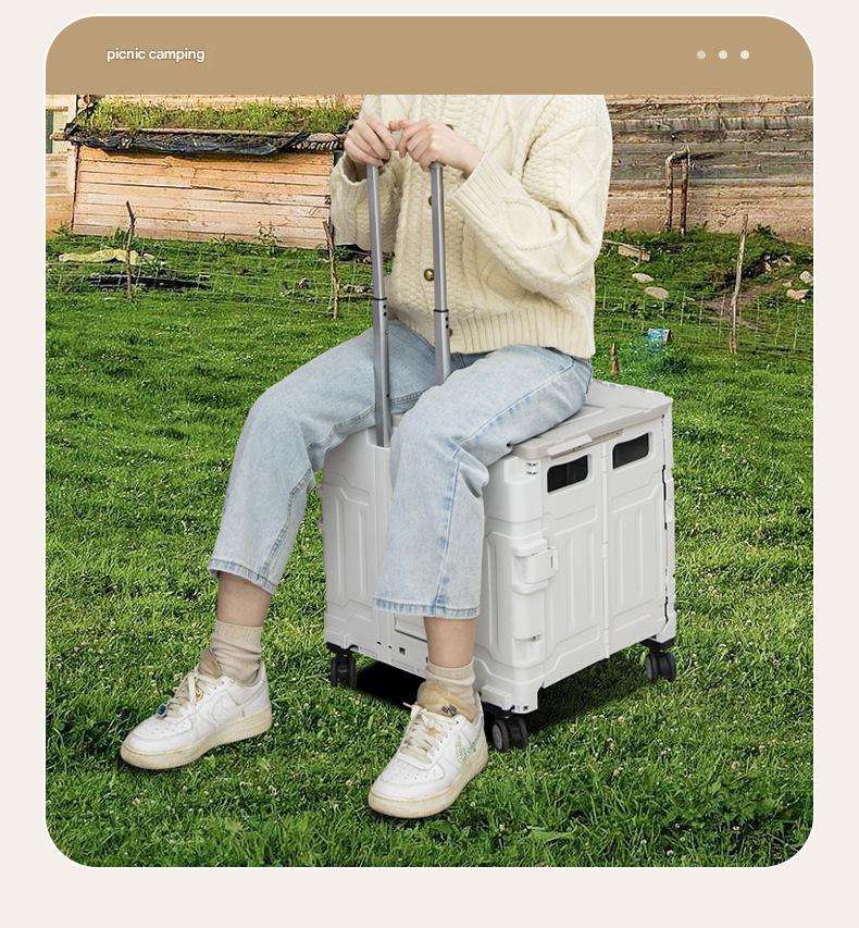 Grocery shopping cart, folding shopping cart, stair-climbing portable grocery basket cart, hand-pulled cart for street vendors, small household trolley
