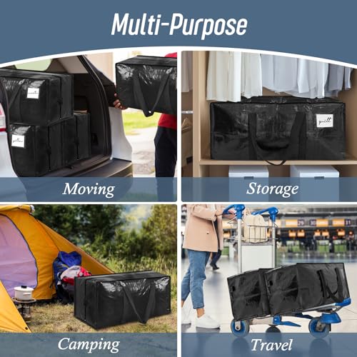 Extra-Thick, Extra-Large Storage Bag for Clothes & Bedding — Moisture-Proof Moving & Packing Sack (Woven Polypropylene) — Ideal for Travel, Luggage, and Students