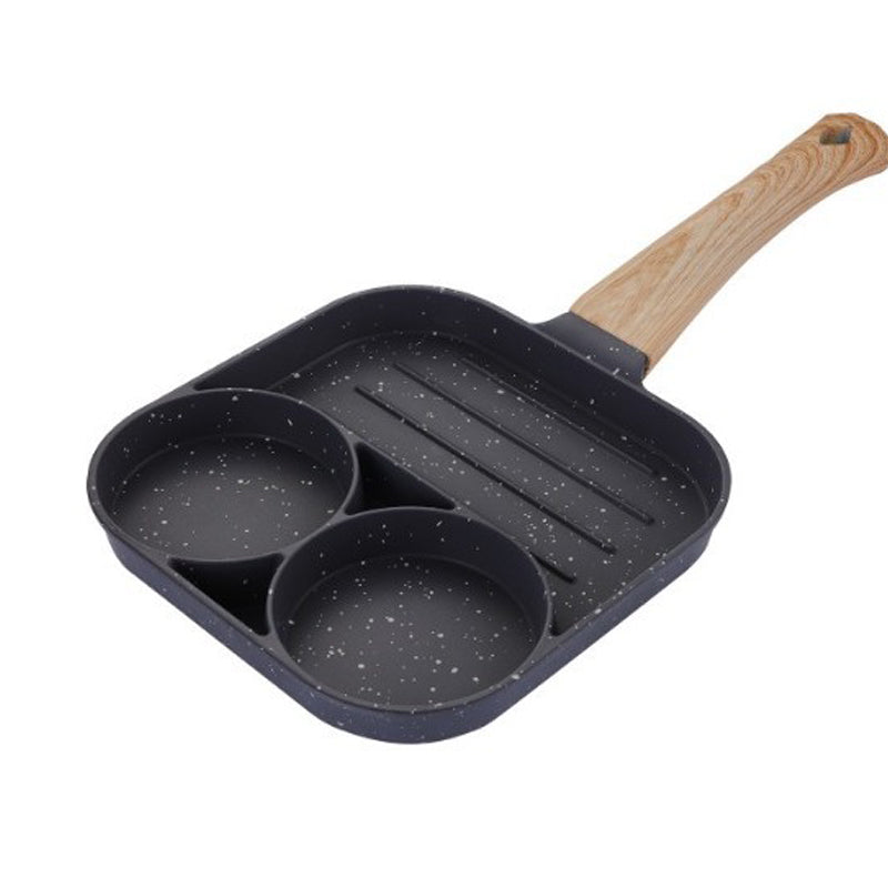 Four-hole egg pan, non-stick frying pan, steak breakfast frying pan