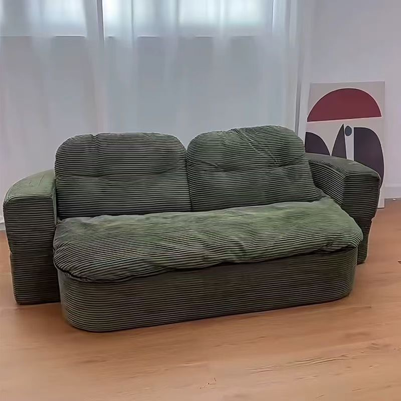 Vacuum Compressed Kangaroo Sofa Bed Retro Style Living Room Apartment Small Space Flannel Lazy Foldable Bed