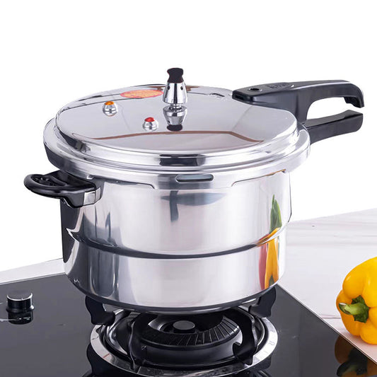 Aluminum alloy gas and induction use stainless steel mirror finished aluminum pressure cooker