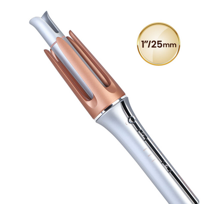 Professional 25mm automatic LED electric PTC ceramic deep wave curling self rotating curling iron