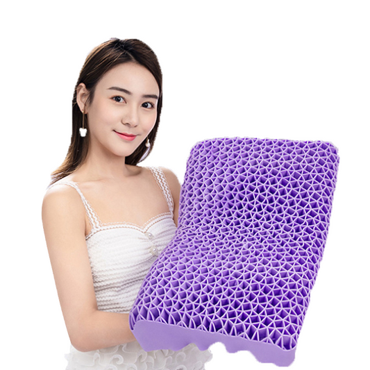 Honeycomb design high elastic washable wave memory gel neck breathable neck household silicone TPE pillow