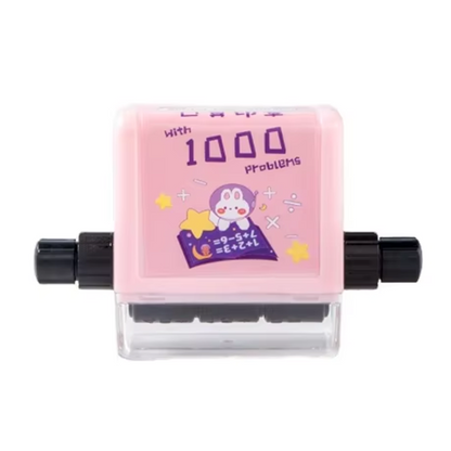 Students practice thousands of addition and subtraction problems within 100. Rolling wheel math stamps, flashing stamps, stamps