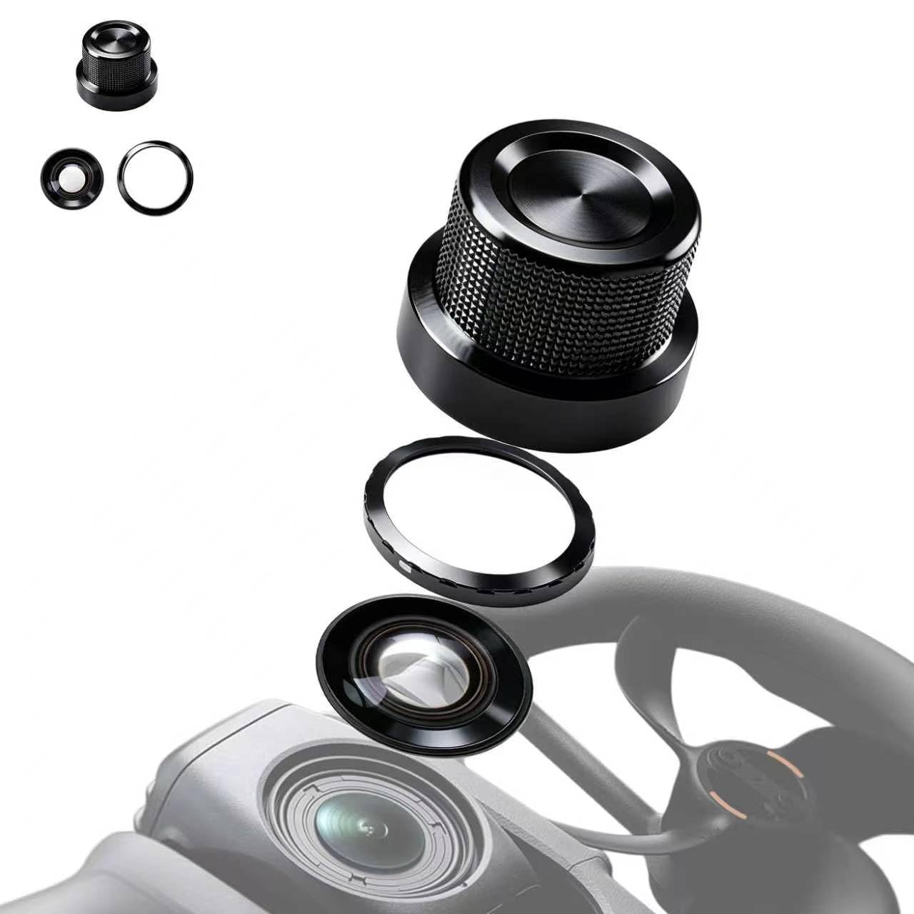 Lens Replacement Kit for DJI Avata 360 Drone, Portbale Optical Glass with Aluminum Alloy Ring + Removal Tools, 360° Camera Lens Repair Part Kit for Avata 360 Accessories (1 Pack)