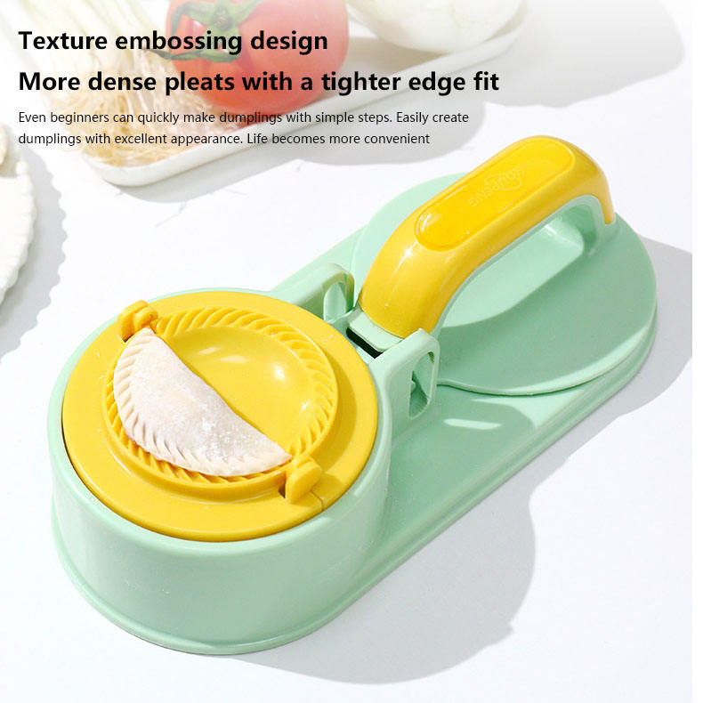 Newly Upgraded Dumpling Wrapper Press — Mold for Making Dumplings & Buns, Dough Rolling Tool, Compact Wrapper Press