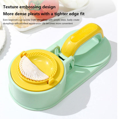 Newly Upgraded Dumpling Wrapper Press — Mold for Making Dumplings & Buns, Dough Rolling Tool, Compact Wrapper Press