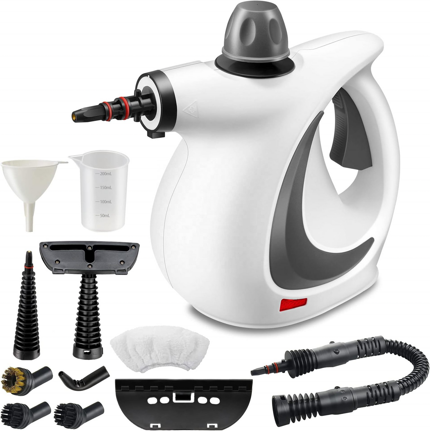 Portable high-temperature, high-pressure steam cleaner with 9 accessories; high-temperature mite removal; high-pressure handheld steam cleaner