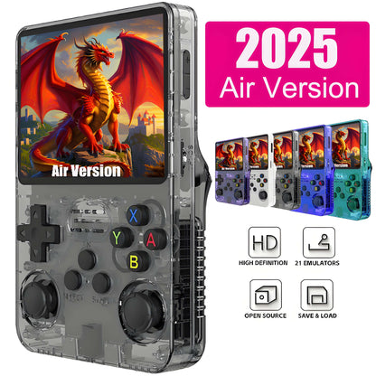 The new R36S open-source handheld game console is a portable retro arcade game console with a nostalgic 3D dual-system.