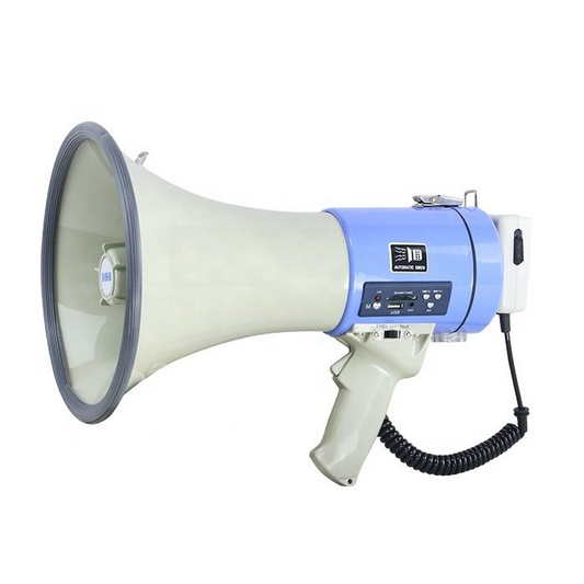 50W Emergency Handheld Loudspeaker 12V Loudspeaker High volume Speaker Can Record and Loop Playback