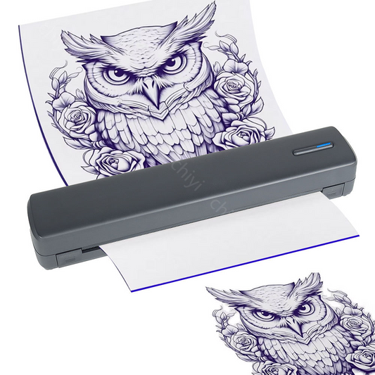 Portable A4 wireless thermal printer, color style tattoo stencil printer, iOS and Android compatible, low price, office use, in stock.