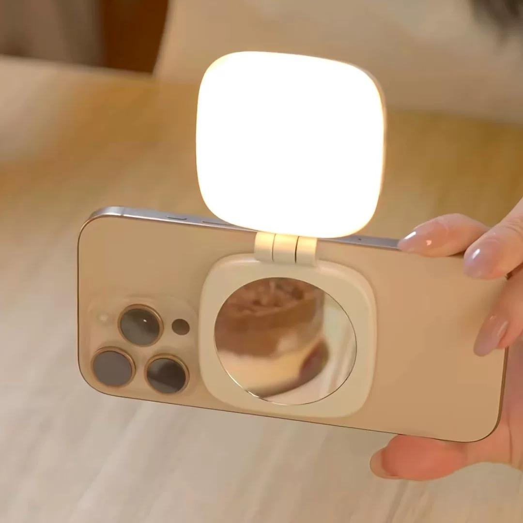 Camera Phone Ring Light Magnetic Detachable Selfie Light with 5 Brightness Levels