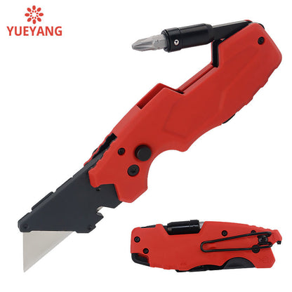 Miwochi Utility Knife 6-in-1 Camouflage Folding Wallpaper Knife Electrician Knife