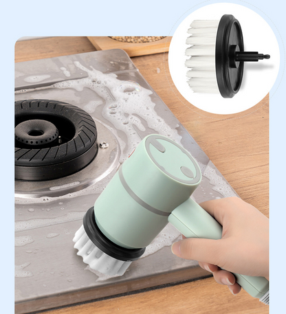 USB rechargeable kitchen dishwashing brush, sink cleaner, bathroom bathtub cleaning brush, rotary scrubber, electric cleaning brush.