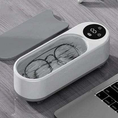 Ultrasonic eyeglass cleaner, a must-have for home use, for cleaning glasses, braces, watches, and other eyeglasses.
