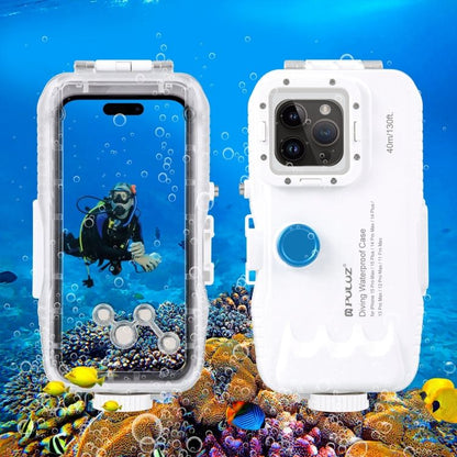 PULUZ Diving Case for iPhone 16 / 15 Pro Max — 40-Meter Sealed Waterproof Housing