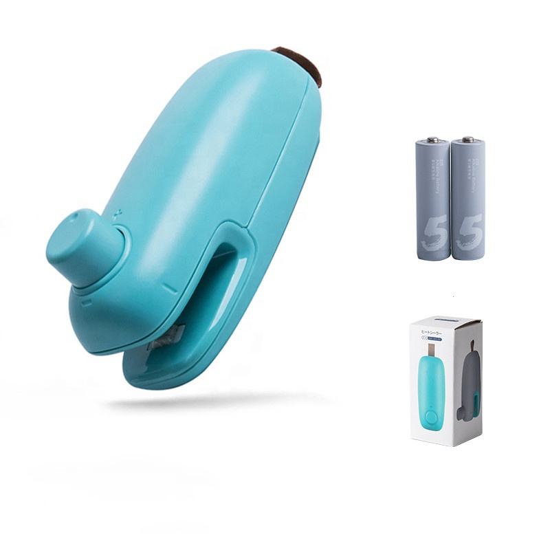 Small household rechargeable plastic bag sealing machine for snacks.