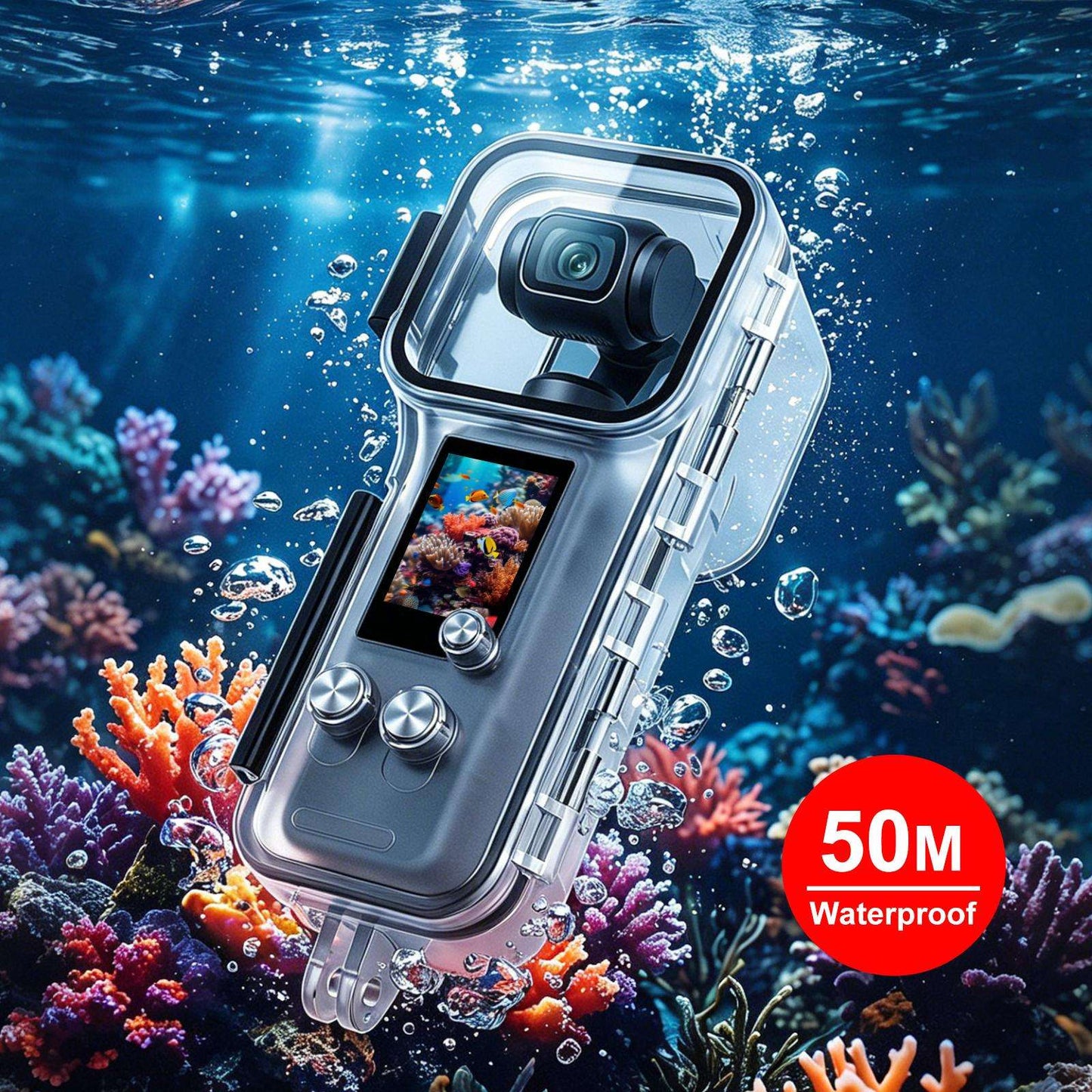 50m Waterproof Case for the DJI Osmo Pocket 4 Gimbal Camera