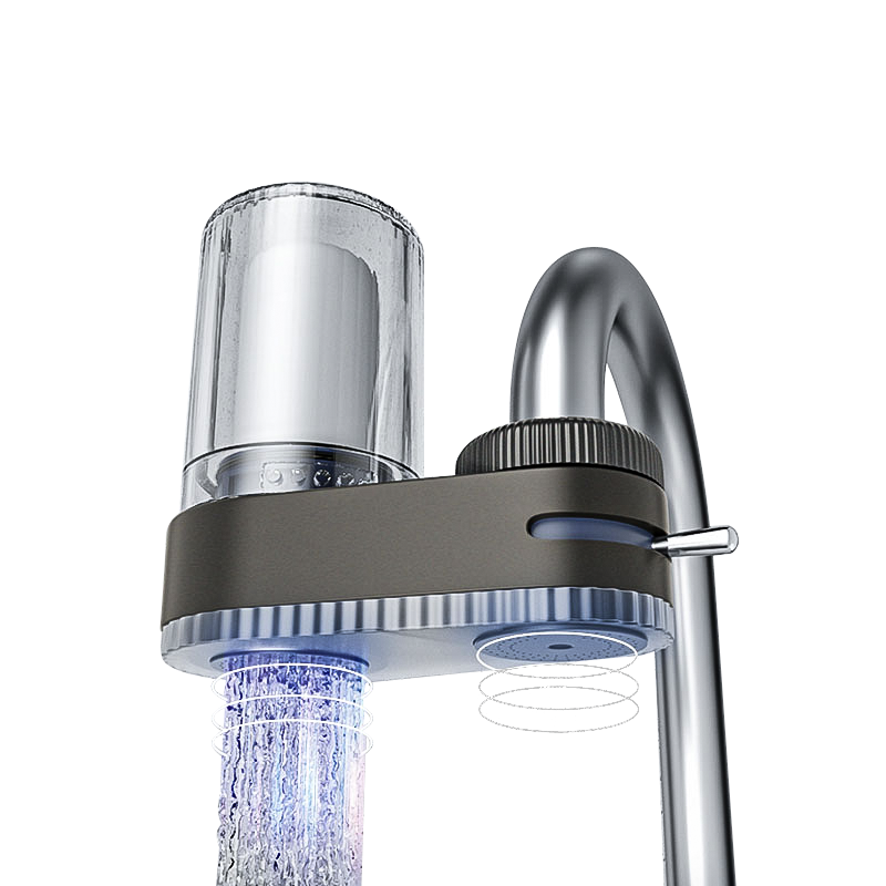 Supportable, washable, long-life household seven-stage faucet water purifier