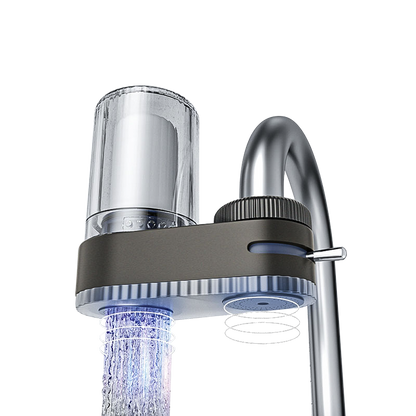 Supportable, washable, long-life household seven-stage faucet water purifier