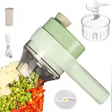 Handheld electric vegetable slicer set, mini multifunctional manual slicer, electric food processing machine, food mixer