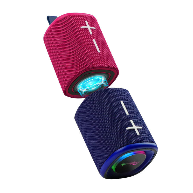 New Portable Magnetic 2-in-1 Bluetooth Speaker with Colorful Subwoofer and Two-Tone Design