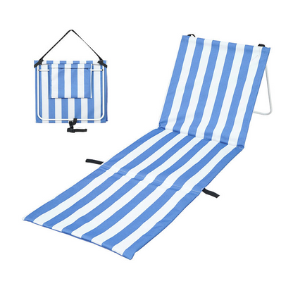 High quality outdoor folding chairs, anti sand leisure furniture, adult terrace, lightweight beach mats