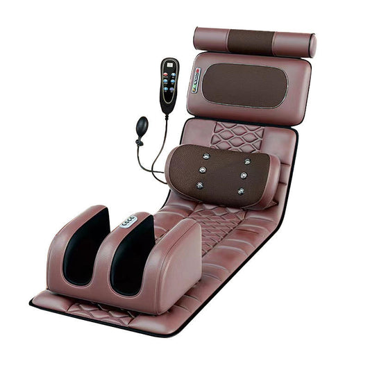 Electric massage cushion/backrest/massage mattress for lumbar and cervical spine, multi-functional massager/massage pad for home use.