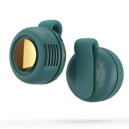 Mini portable clip-on fan, small waist-mountable handheld bladeless fan.