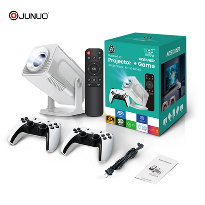 HCS350PRO Portable Projector 4K HD Android Home Gaming Projector with WiFi 6G