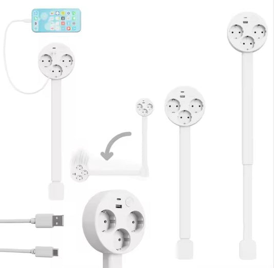 2025 New Product: Power Outlet Extender, Power Outlet for Sofas, Bedside Tables, and Other Uses