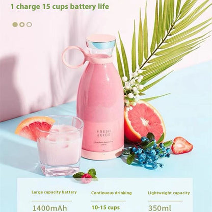 Portable electric juicer, wireless charging, small household juicer cup 350ml