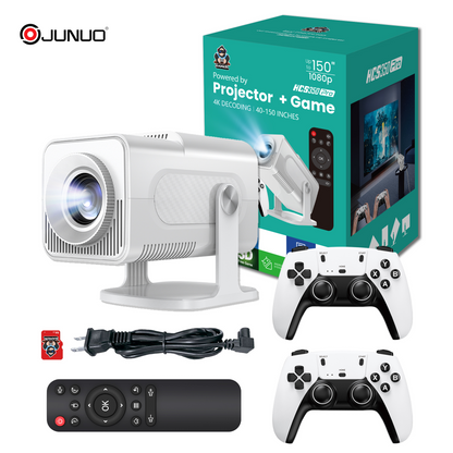 HCS350PRO Portable Projector 4K HD Android Home Gaming Projector with WiFi 6G