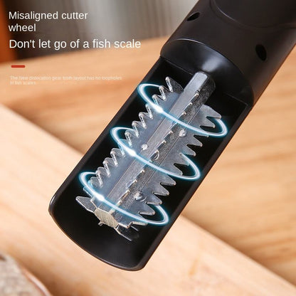 New electric fish scaler, handheld, rechargeable, fully automatic, stainless steel blade fish scaler tool
