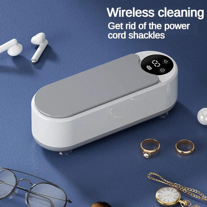 Ultrasonic eyeglass cleaner, a must-have for home use, for cleaning glasses, braces, watches, and other eyeglasses.
