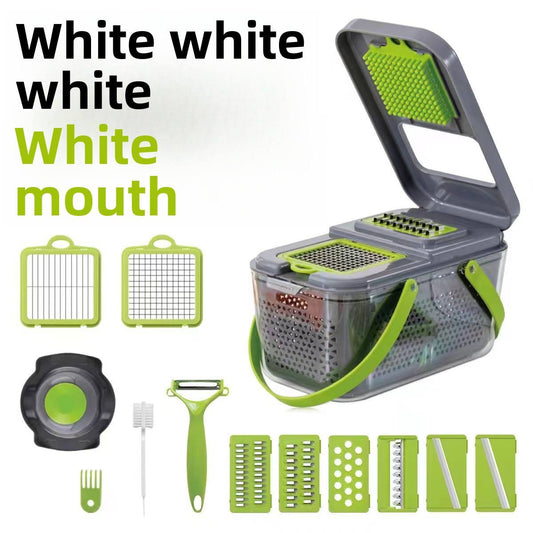 22-piece multi-functional vegetable cutter set for home use, high-speed vegetable cutter, vegetable cutter storage box