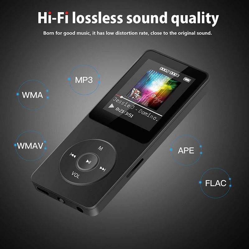 Portable player with 1.8-inch thin-film transistor display, portable music player, lossless video recorder, FM radio, video support, TF card, MP3 player.