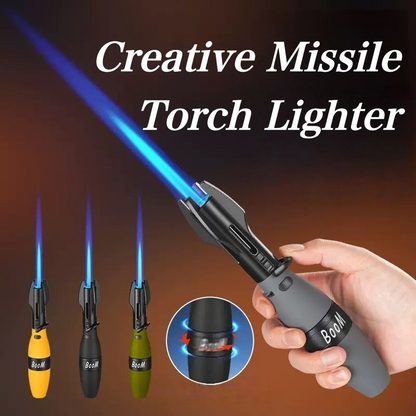 Rocket, missile, torch, smoke lighter, windproof barbecue torch, rotating high-quality