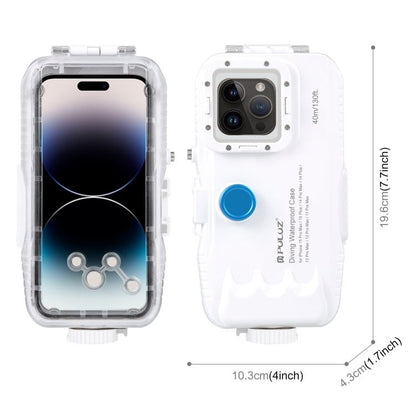 PULUZ Diving Case for iPhone 16 / 15 Pro Max — 40-Meter Sealed Waterproof Housing